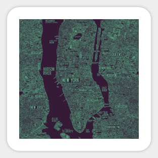 cool new york city map Sticker